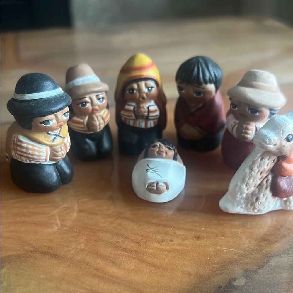 Handcrafted Nativity Figurine Set
